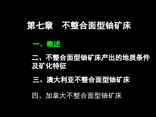 07不整合面型铀矿床