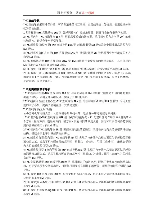 (7) THK直线导轨
