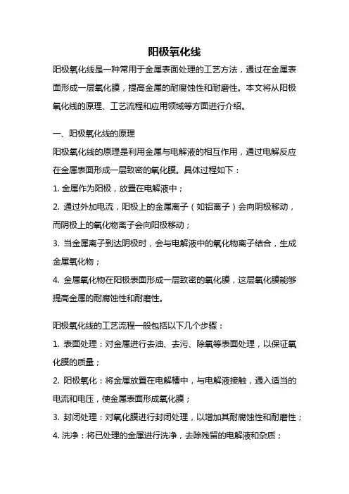 阳极氧化线