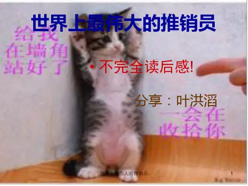 世界上最伟大的推销员 ppt课件