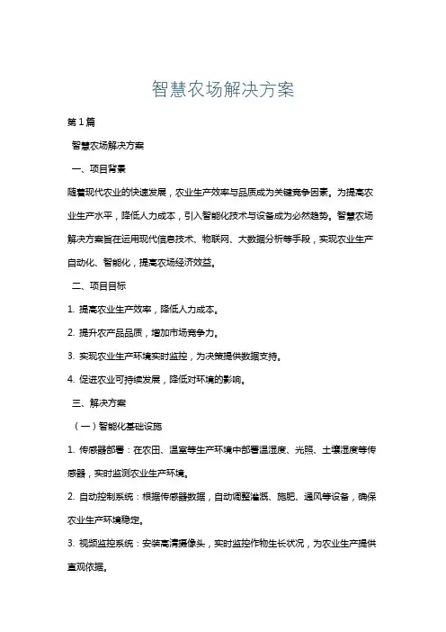 智慧农场解决方案