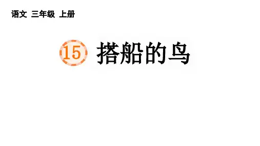 15 搭船的鸟 课件(共29张PPT).ppt
