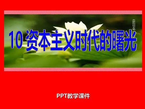 10《资本主义时代的曙光》PPT课件