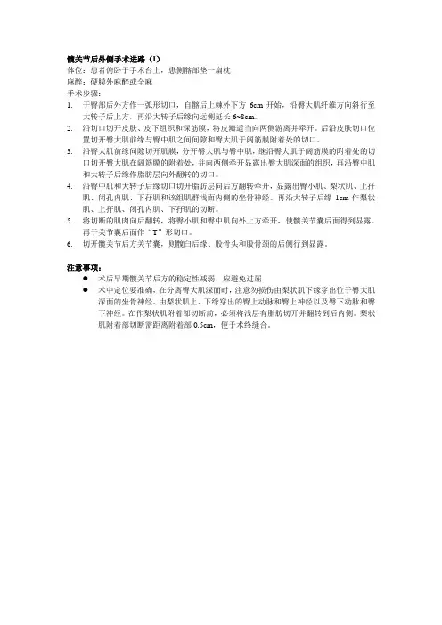 髋臼骨折方法