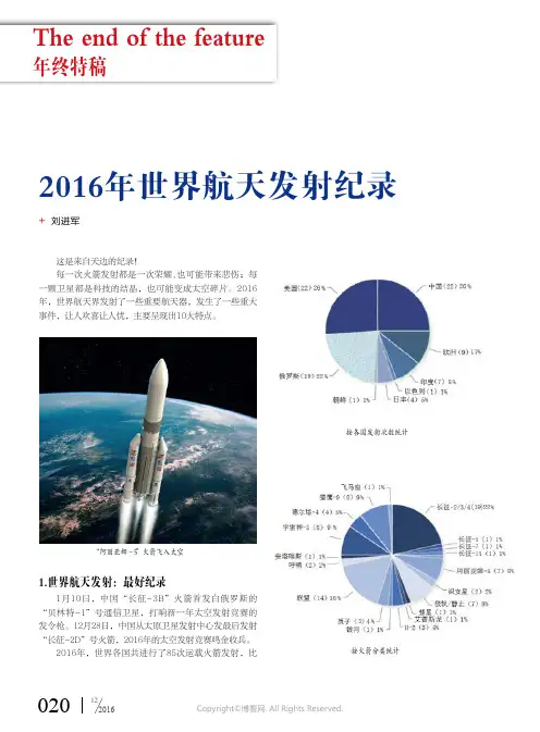 2016年世界航天发射记录