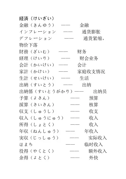 经济日语