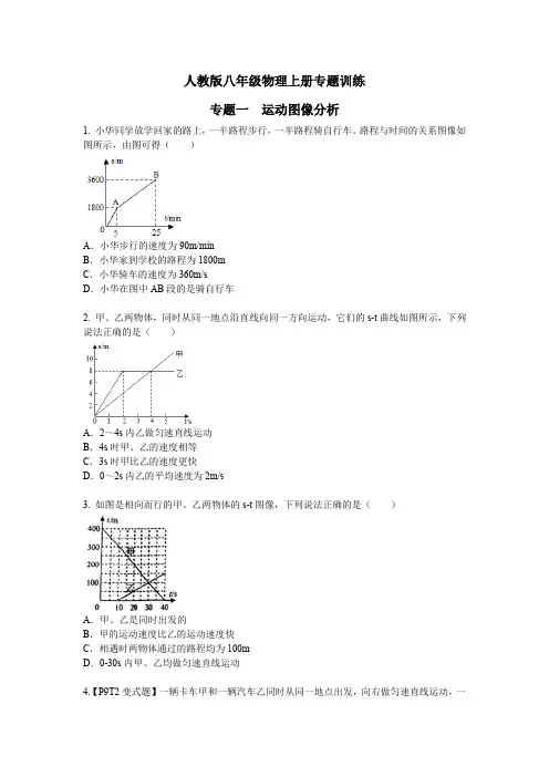 人教版八年级物理上册专题专项训练(9个)