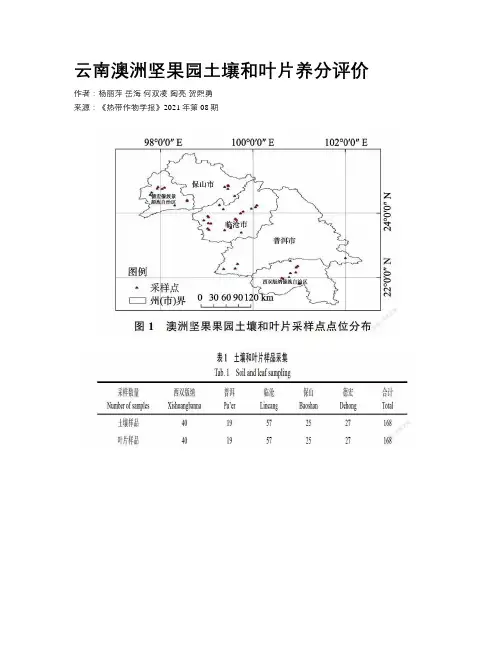 云南澳洲坚果园土壤和叶片养分评价