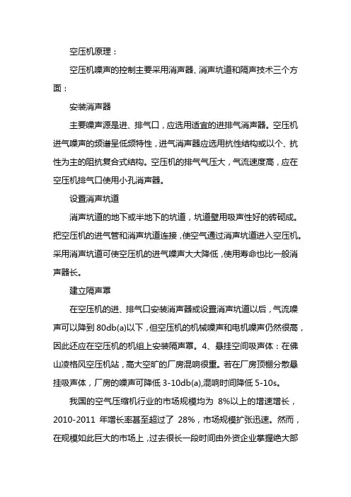 空压机原理及结构图介绍图