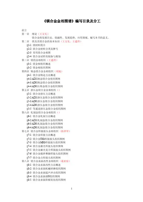镁合金金相图谱