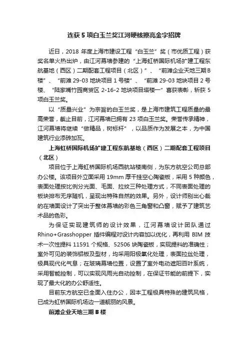 连获5项白玉兰奖江河硬核擦亮金字招牌