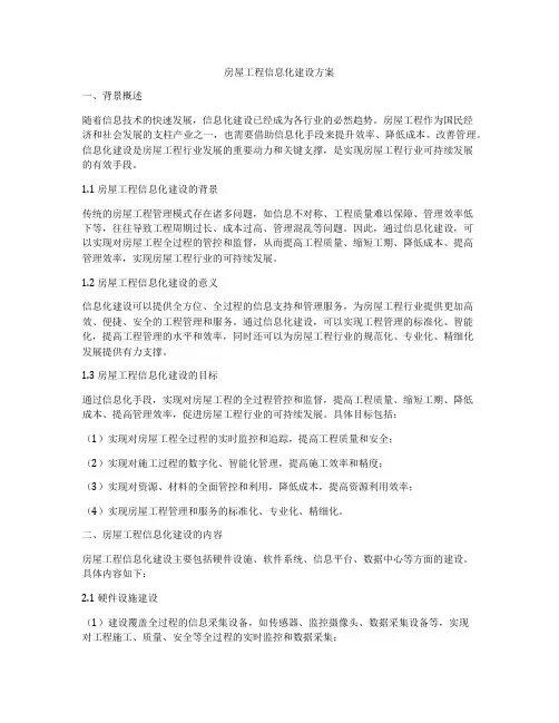 房屋工程信息化建设方案