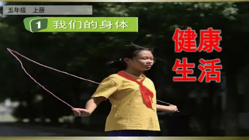 小学五年级科学教学课件《我们的身体》