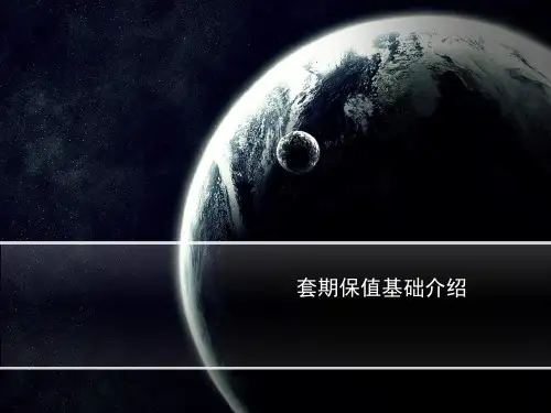 套期保值基础介绍(课堂PPT)