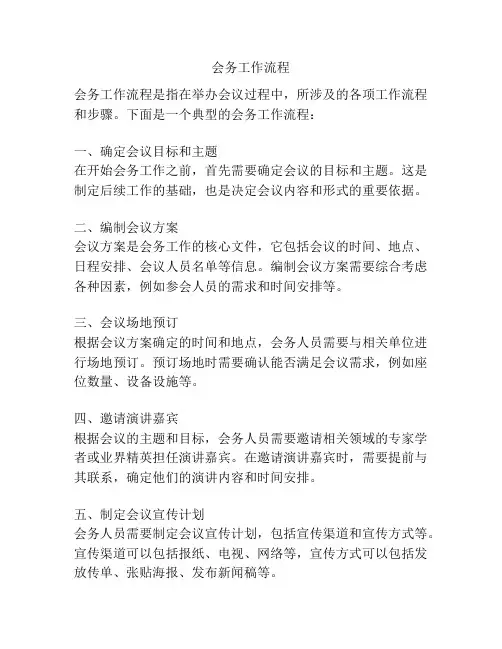 会务工作流程