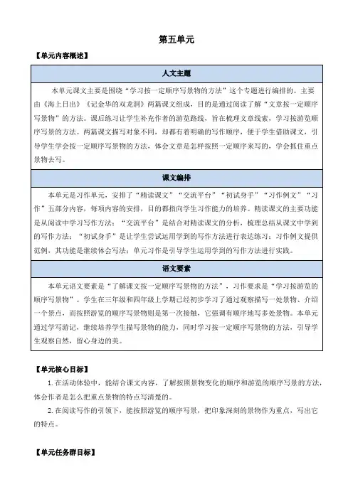 部编版小学语文四年级下册《海上日出》优质教案