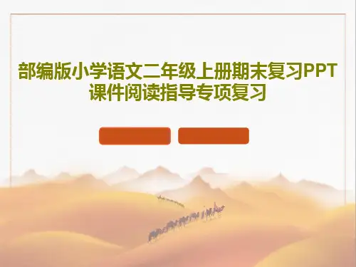 部编版小学语文二年级上册期末复习PPT课件阅读指导专项复习共38页