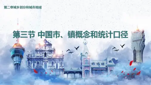第三节 中国市、镇概念和统计口径