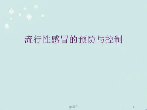 流行性感冒预防知识  ppt课件