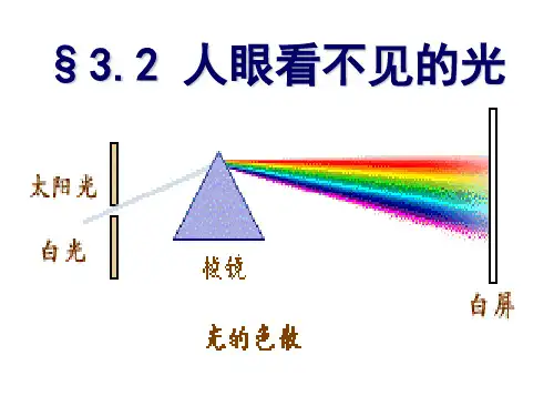 苏科物理八年级上册第三章-二、人眼看不见的光--课件(共21张)