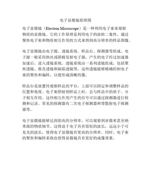 电子显微镜原理图