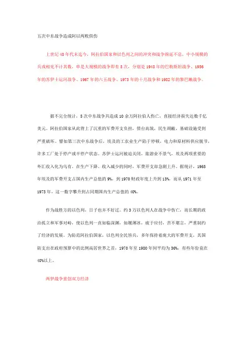 国际战略评论：中东战争与经济代价