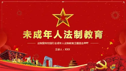 未成年法制教育(课件)-小学生主题班会