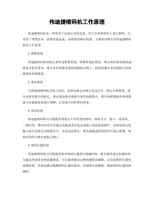 伟迪捷喷码机工作原理