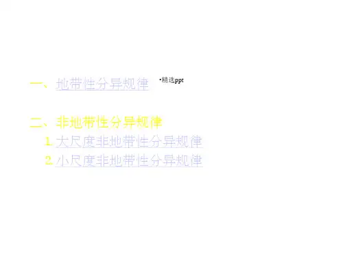 地域分异规律课件