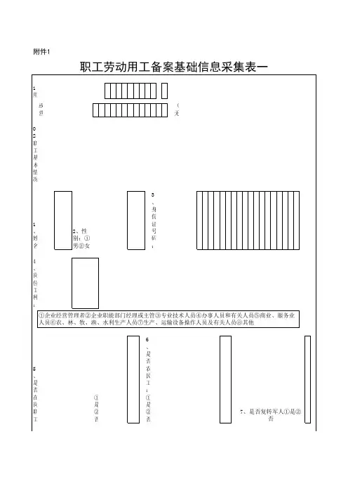 劳动用工备案表附表1-3