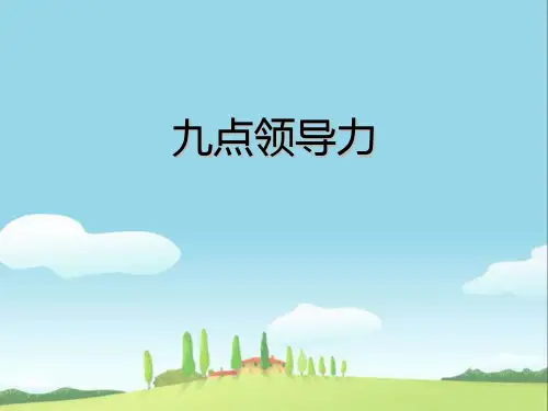 九点领导力