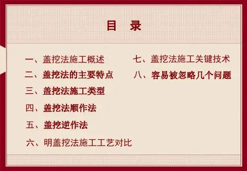 地铁车站盖挖法施工技术介绍