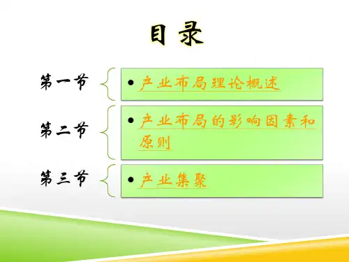 产业经济学之产业布局与产业集聚ppt课件