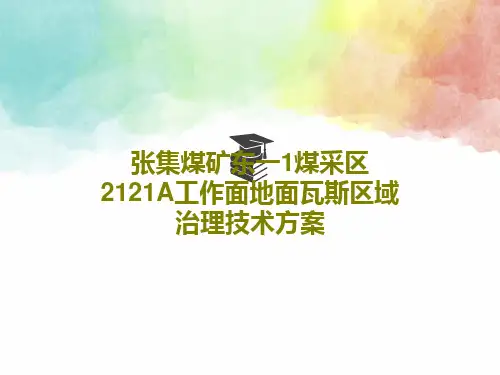 张集煤矿东一1煤采区2121A工作面地面瓦斯区域治理技术方案29页PPT