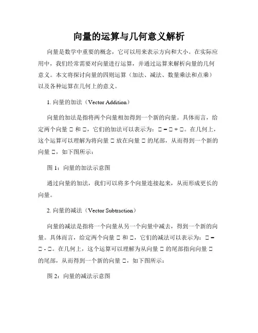 向量的运算与几何意义解析