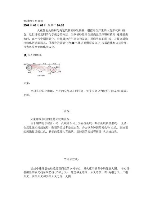 钢材的火花鉴别