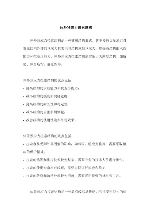 体外预应力拉索结构