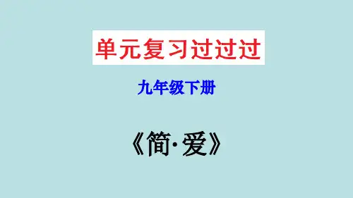 名著导读《简爱》复习课件