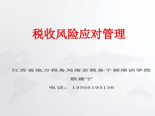 税收风险应对管理教材.ppt