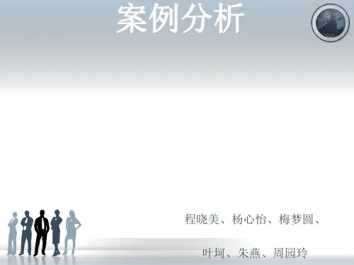 某公司战略管理案例分析教材(PPT 28张)