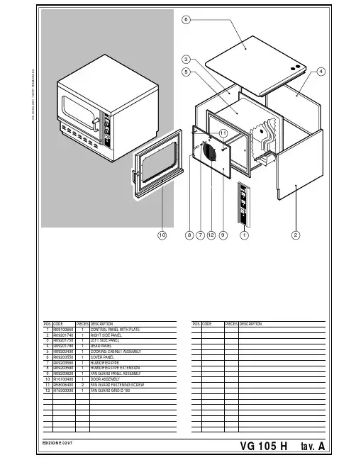 Donadini 电器电炉产品说明书
