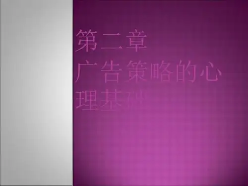 广告策略的心理基础课程(PPT 29张)