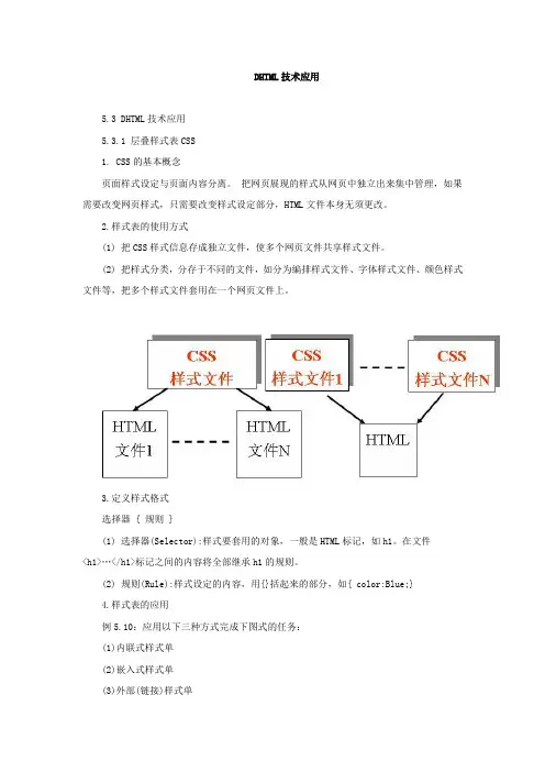 DHTML技术应用