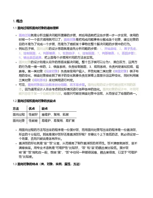 面向对象编程相关概念