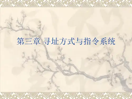 3. 寻址方式与指令系统