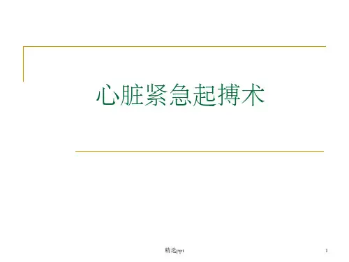 心脏紧急起搏术PPT课件