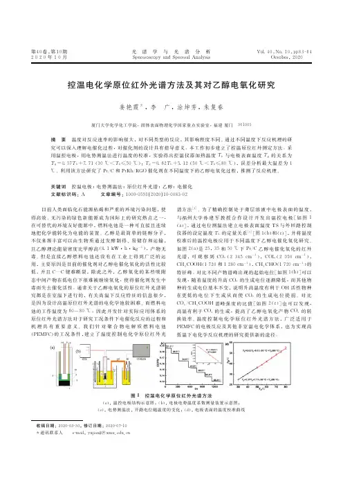 控温电化学原位红外光谱方法及其对乙醇电氧化研究