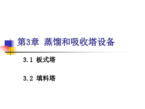 蒸馏和吸收塔设备