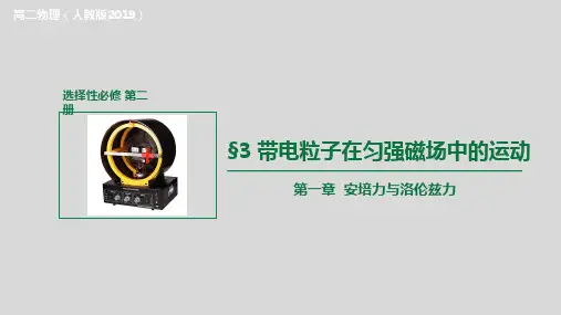 带电粒子在匀强磁场中的运动(课件)高二物理(人教版2019选择性必修第二册)