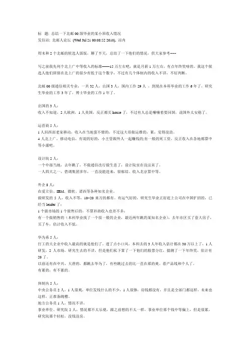 北邮毕业小节